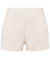 NS728 Native Spirit Ladies Terry Towel Shorts Ivory colour image